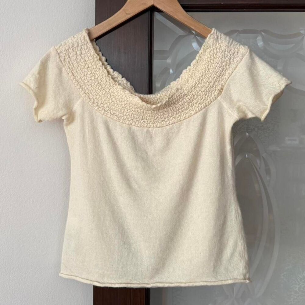 Unbranded Women's Cream and Yellow Jumper
